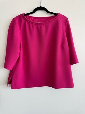Trina Turk Fuchsia Boatneck Top